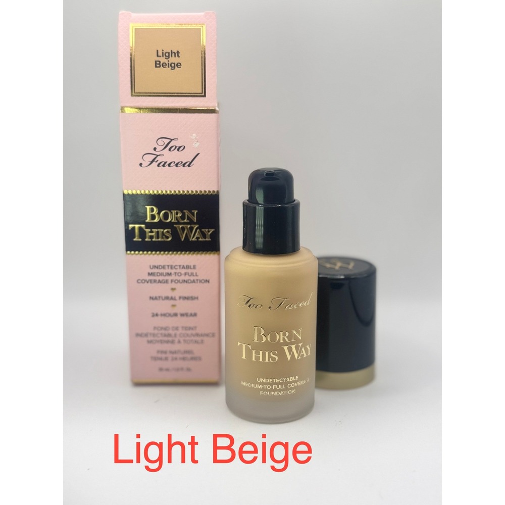 Too Faced Born This Way Foundation Light Beige NEW